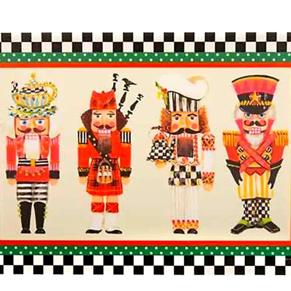 MACKENZIE CHILDS Nutcracker Rug 2' x 3' Christmas Holiday Decor New